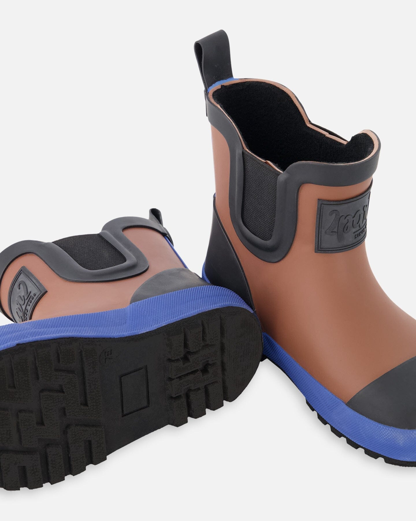 Short Rain Boots In Natural Rubber Brown