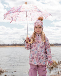 Umbrella Pink Butterfly Print