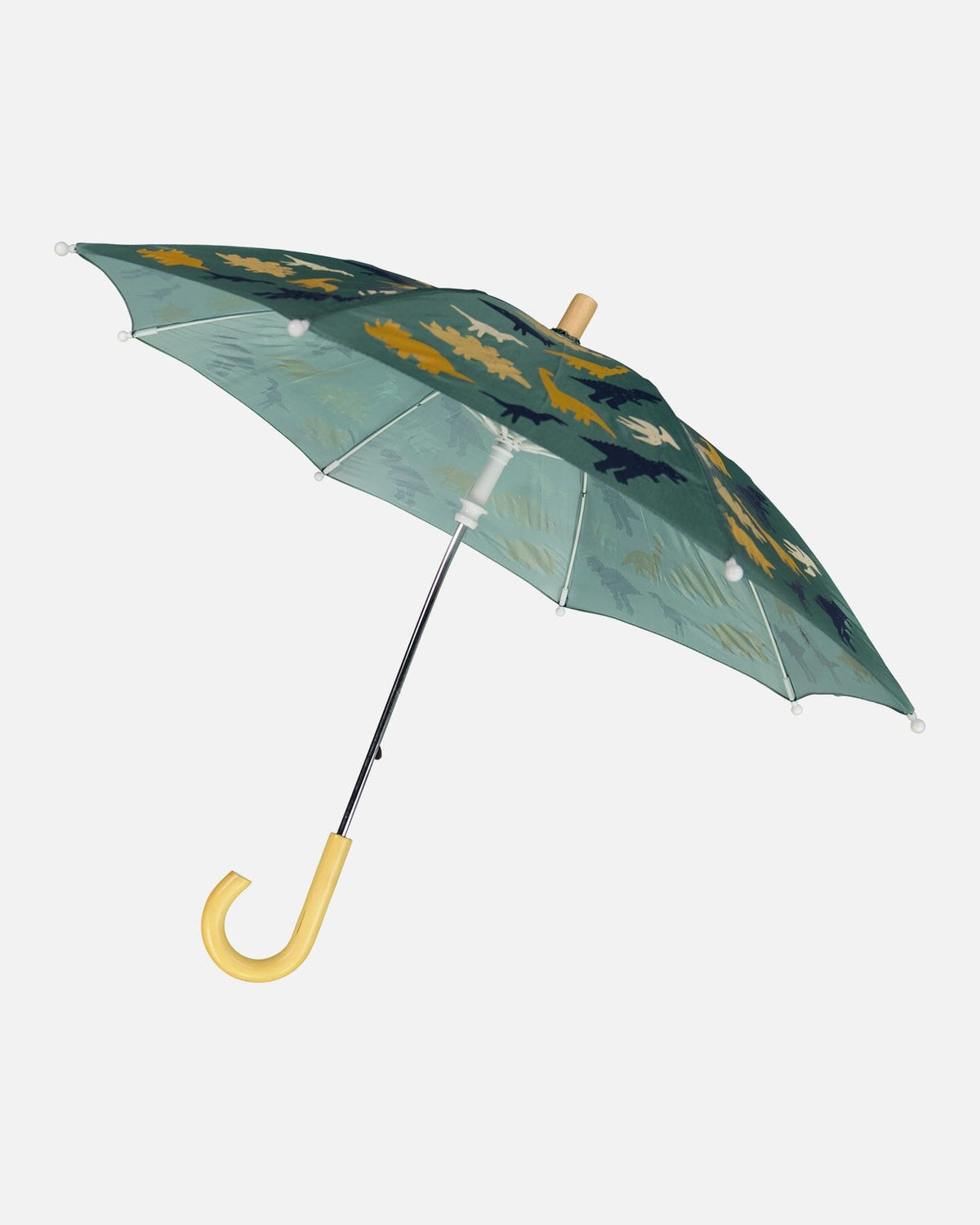 Umbrella Green Dinosaur Print