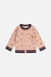 Deux Par Deux Knitted Jacquard Cardigan