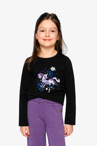 Deux Par Deux Jersey Unicorn T-Shirt