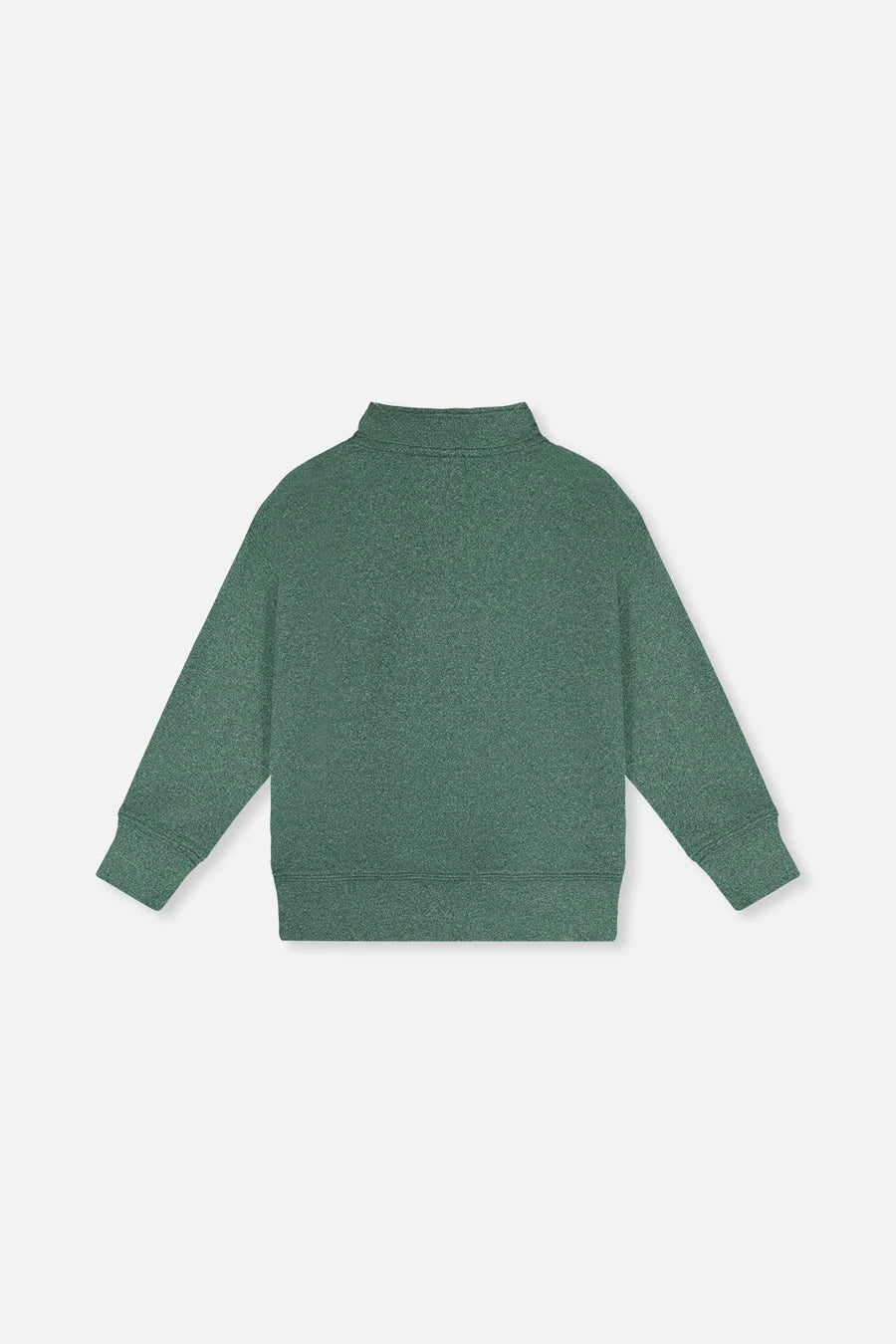 Deux Par Deux Half Zip Mock Neck Sweater