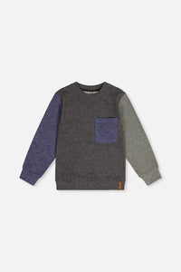 Deux Par Deux Jersey Top with Pocket