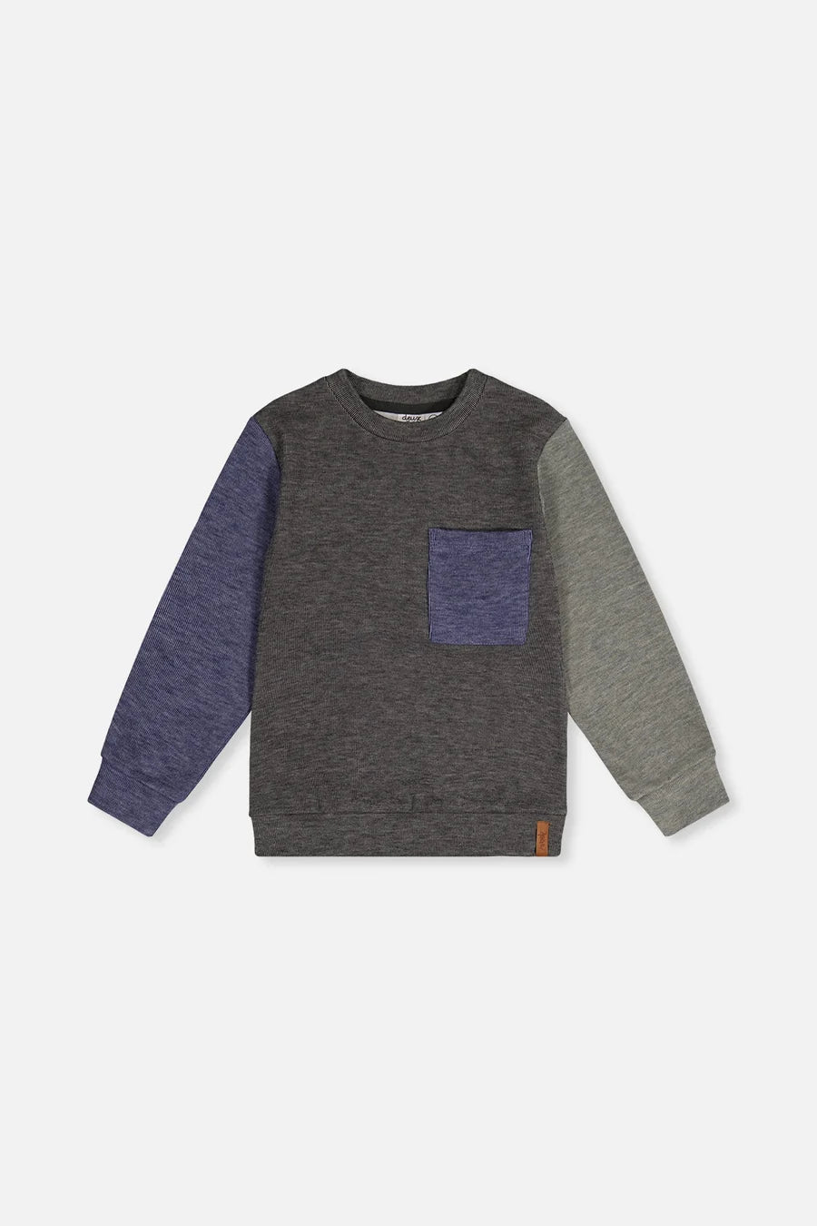 Deux Par Deux Jersey Top with Pocket