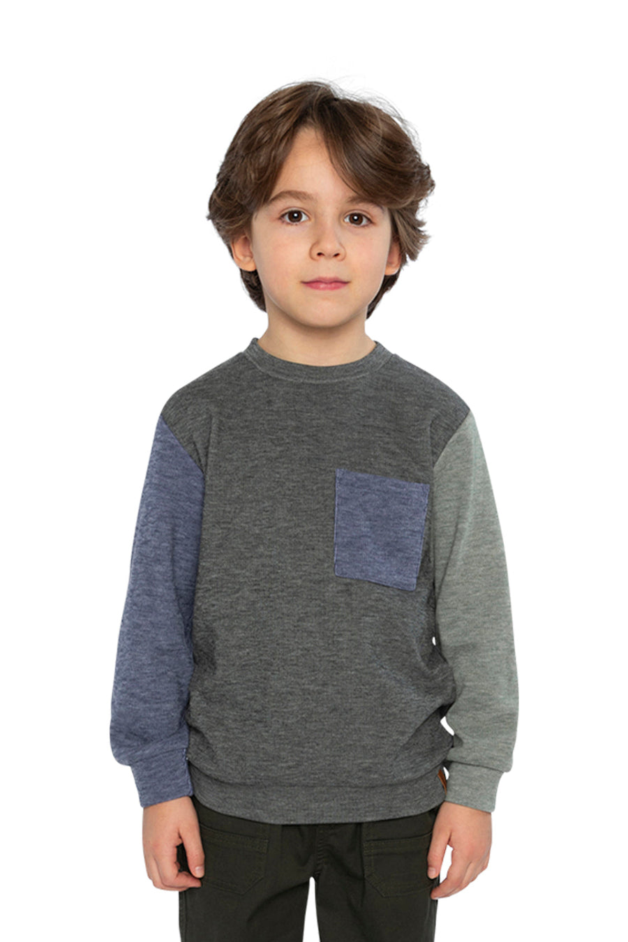 Deux Par Deux Jersey Top with Pocket