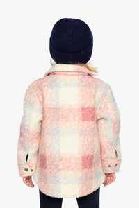 Deux Par Deux Plaid Overshirt with Zipper