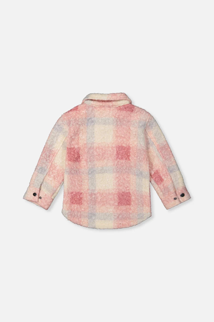 Deux Par Deux Plaid Overshirt with Zipper