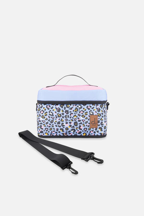 Deux Par Deux Blue Leopard Lunch Box