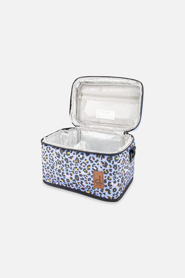 Deux Par Deux Blue Leopard Lunch Box