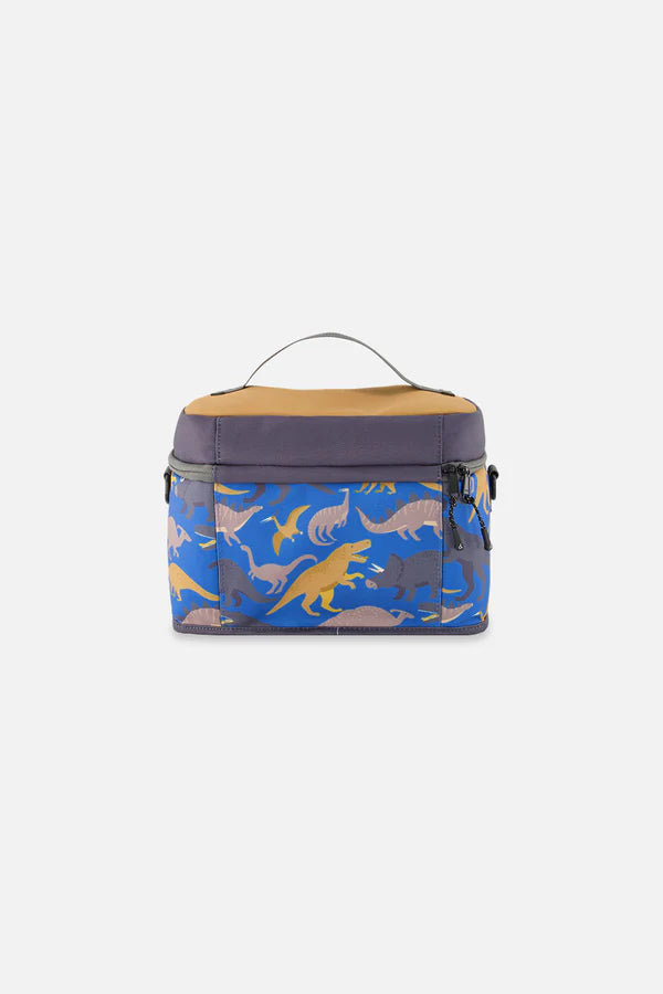 Deux Par Deux Blue Dinosaur Lunch Box