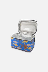 Deux Par Deux Blue Dinosaur Lunch Box