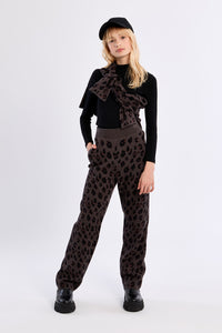 Molly Bracken Girls Leopard Jogger Pant