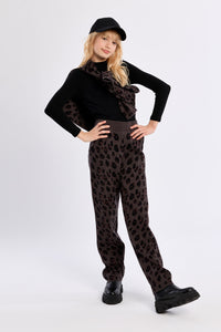 Molly Bracken Girls Leopard Jogger Pant