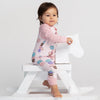 Silkberry Bamboo Long Sleeve Romper w/Kangaroo Pocket (Macaron Party Print)