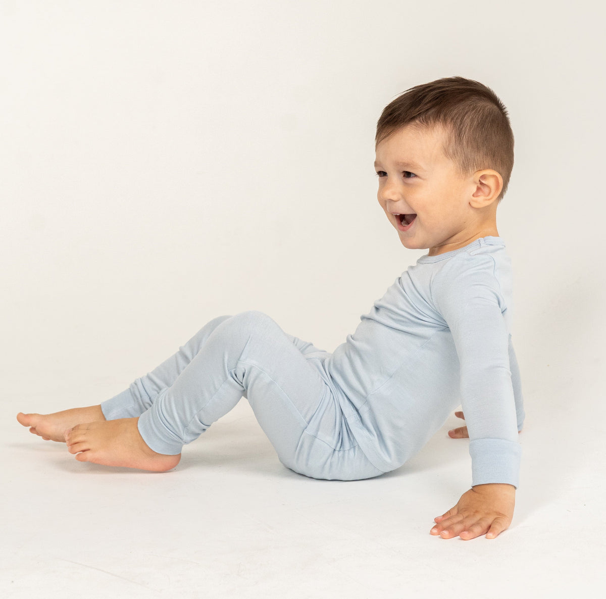 Silkberry Bamboo Long Sleeve Pajama Set (Magic Cloud)