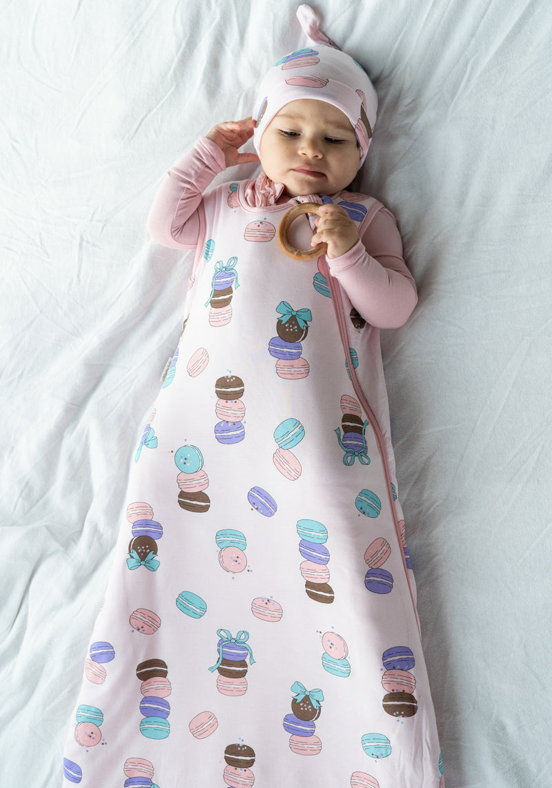 Silkberry Bamboo Sleeping Sack 1.0 TOG (Macaron Party Print)