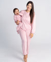 Silkberry Bamboo Ruffle Footies with Two Way Zipper (Coral Blush)