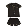 Silkberry  Women's Bamboo Short Sleeve Collared PJ Set with Short