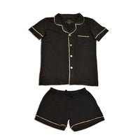 Silkberry  Women's Bamboo Short Sleeve Collared PJ Set with Short