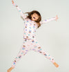 Silkberry Bamboo Long Sleeve Pajama Set (Macaron Party Print)