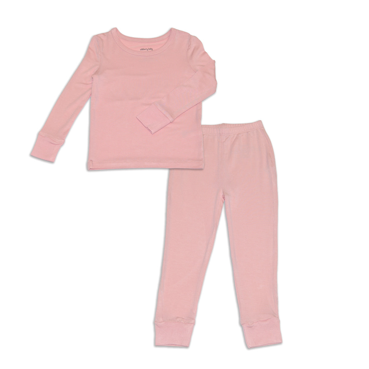 Silkberry Bamboo Long Sleeve Pajama Set (Coral Blush)
