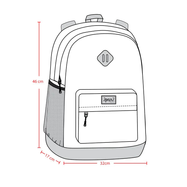 Deux Par Deux Blue Dinosaur Backpack