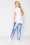 Terez Blue Python Leggings