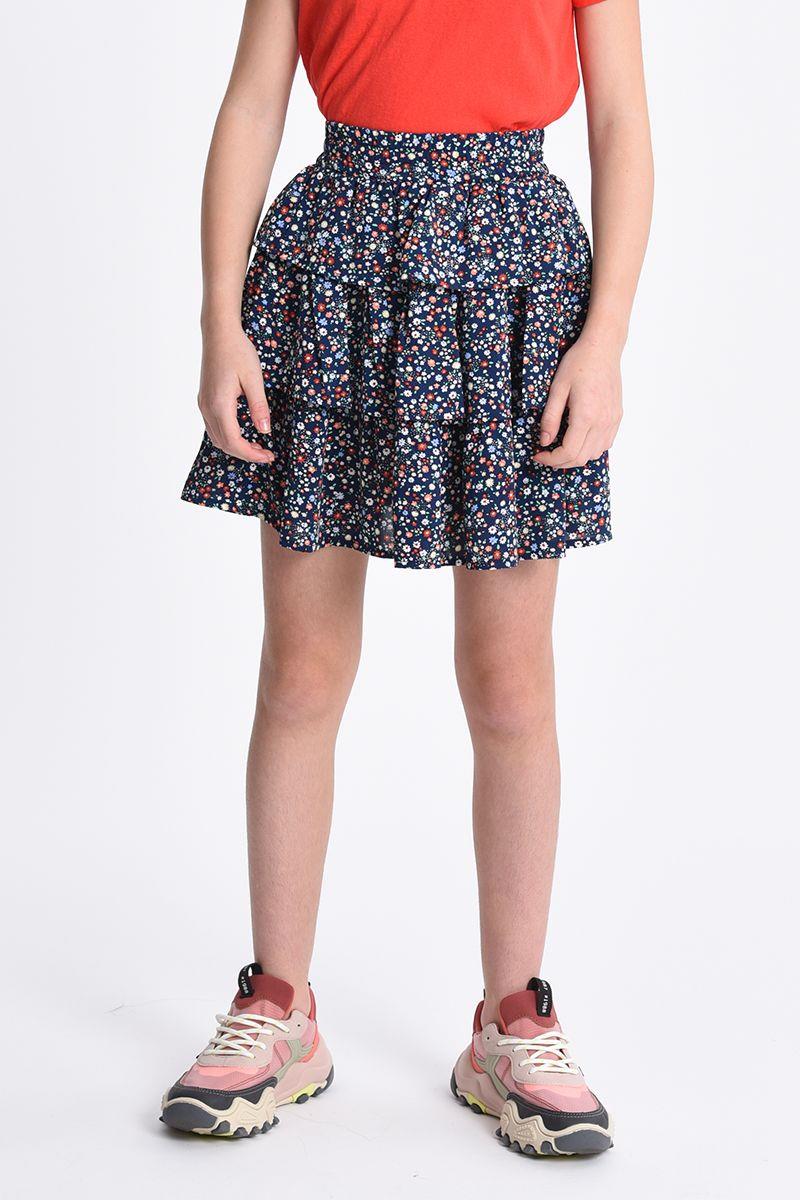 Mini Molly Floral Ruffled Skirt