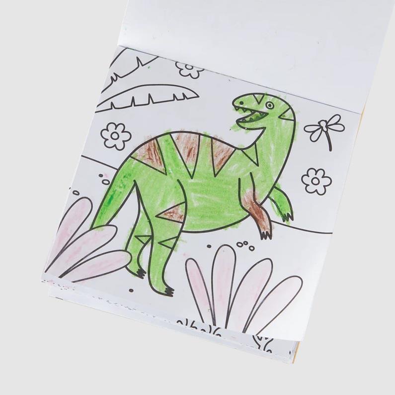 Ooly Dinoland Carry Along Coloring Book Set