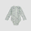 Miles The Label Baby Leopard Print Long Sleeve Swimsuit