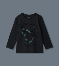 Hatley Big Bite 'Glow In The Dark' Long Sleeve Top