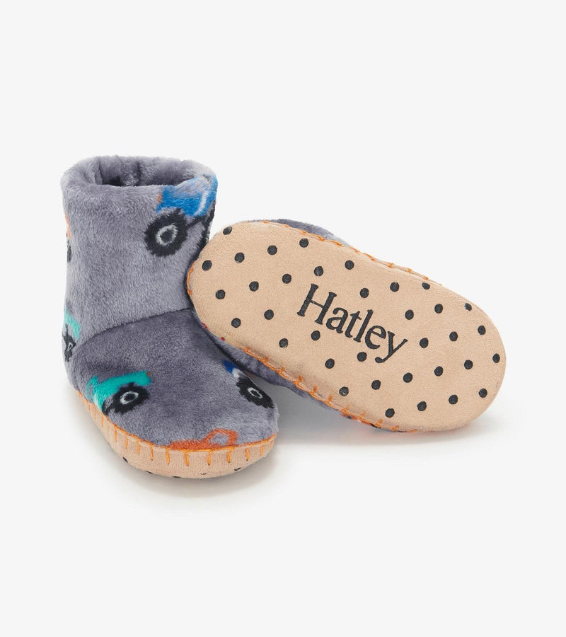 Hatley Monster Trucks Fleece Slipper