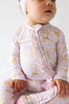 Posh Peanut Ryleigh Ruffled Footed Onesie