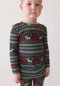 Posh Peanut Holiday Fair Isle PJ Set