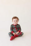 Posh Peanut Holiday Fair Isle Convertible Onesie