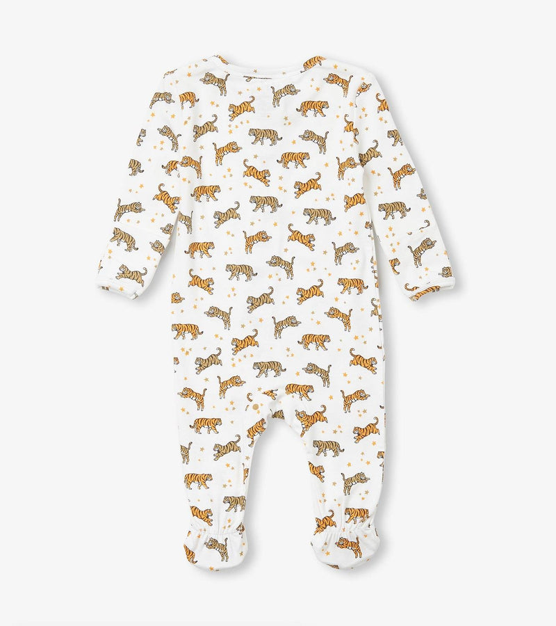 Hatley Celestial Tigers Footed Onesie