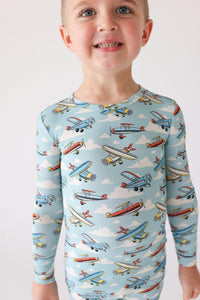 Posh Peanut Posh Planes PJ Set