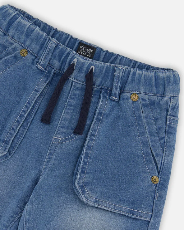 Deux Par Deux French Terry Denim Jogger