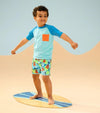 Hatley Blue Short Sleeve Rashguard