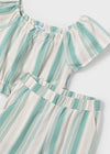 Mayoral Striped Top & Pant Set 3560