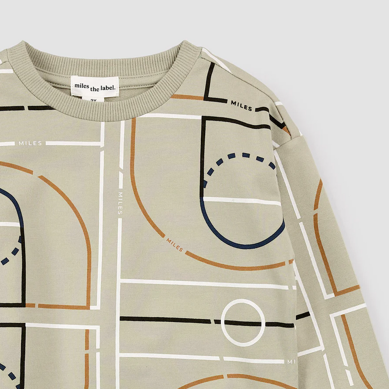 Miles The Label Gymnasium Print Sweatshirt