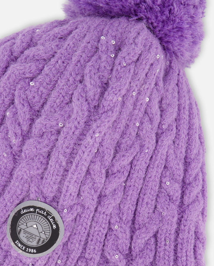Deux Par Deux Lined Toque with Pompom