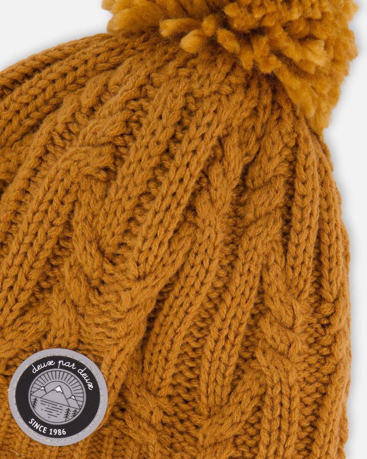 Deux Par Deux Lined Toque with Pompom