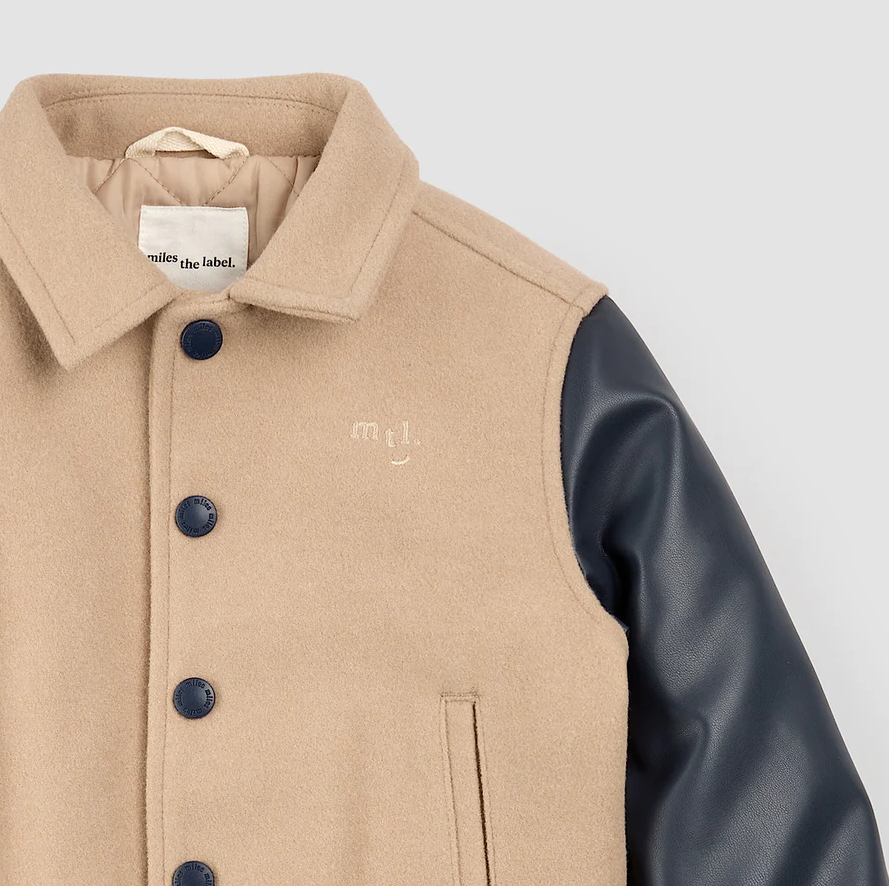 Miles The Label Varsity Woven Jacket