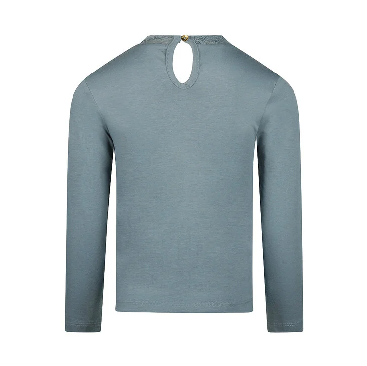 Koko Noko Lace Collar Detail Long Sleeve Top