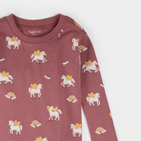 Petit Lem Rainbow Pegasus Print PJ Set