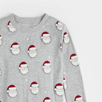 Petit Lem Santa Print PJ Set