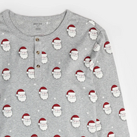 Petit Lem Men's Santa Print PJ Set