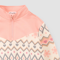 Miles The Label Fairisle Fleece Half Zip Top