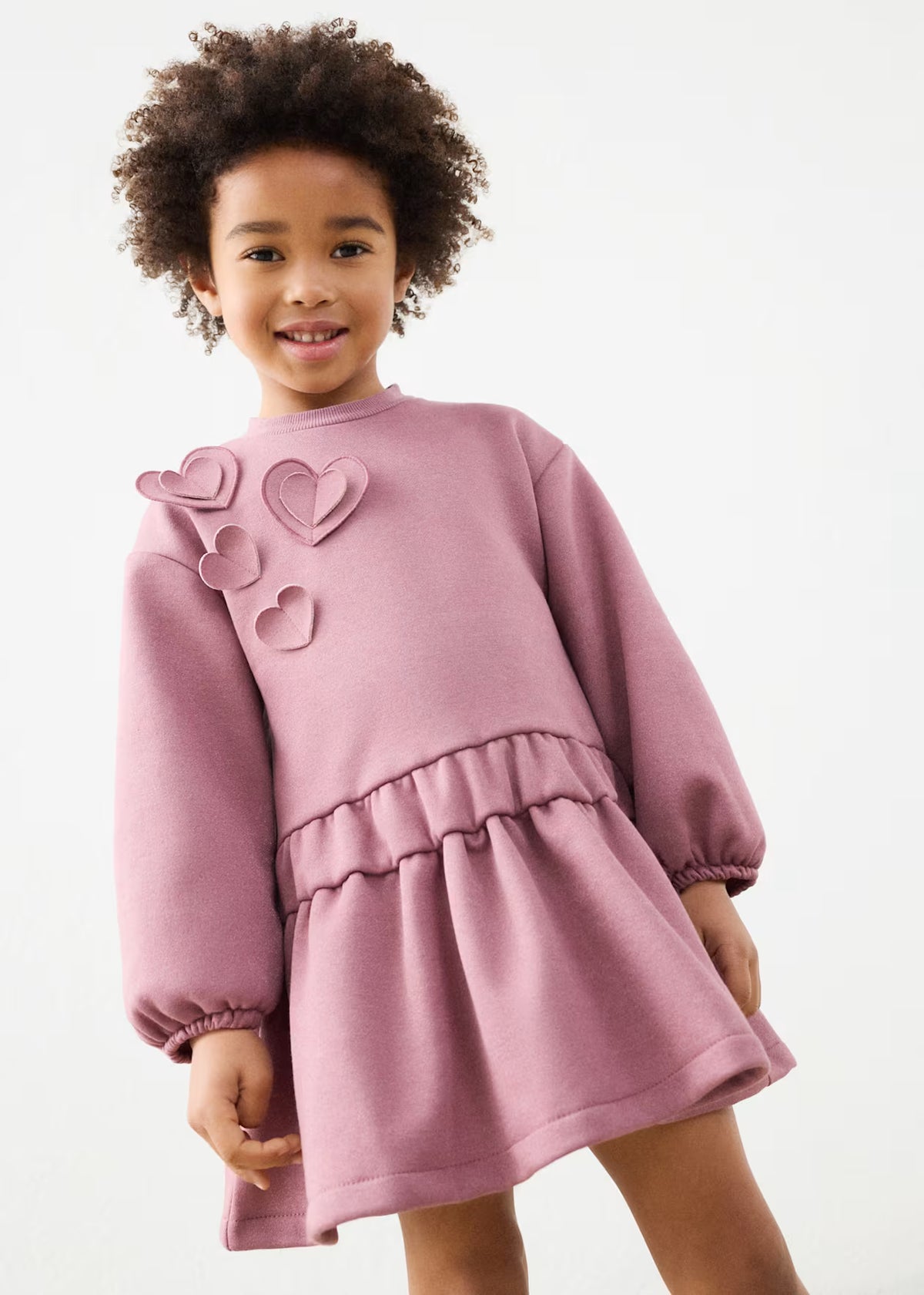 Mayoral Heart Fleece Dress 4911